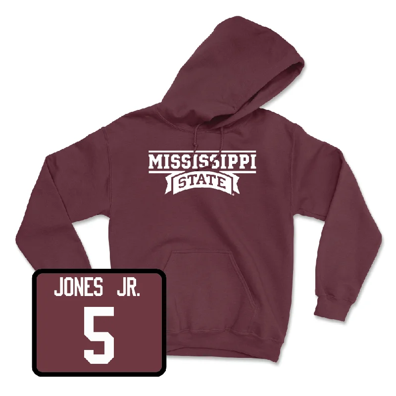 Maroon Men's Basketball Team Hoodie - Shawn Jones Jr.