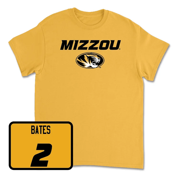 Gold Men's Basketball Mizzou Tee - Tamar Bates